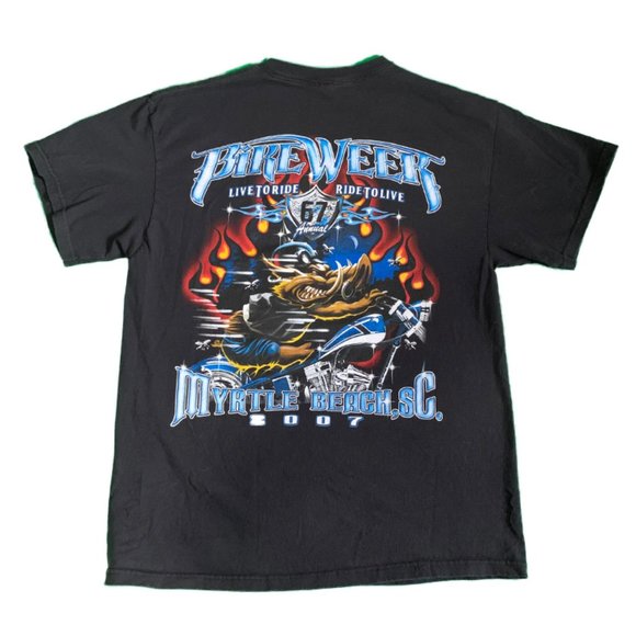 Delta Other - Y2K Bike Week 2007 Double Print Delta Tee